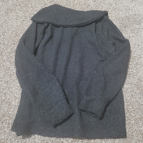 NWT Adrienne Vittadini cardigan sweater with pearl buttons in black M - Picture 2 of 5